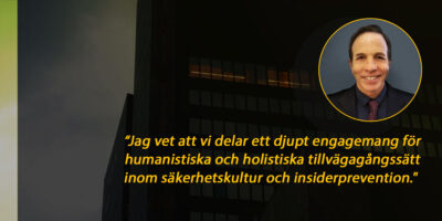 Intervju med Dr. Eric Lang – världsledande expert inom beteendevetenskap och insiderprevention, och SRI:s senaste Advisory board-medlem